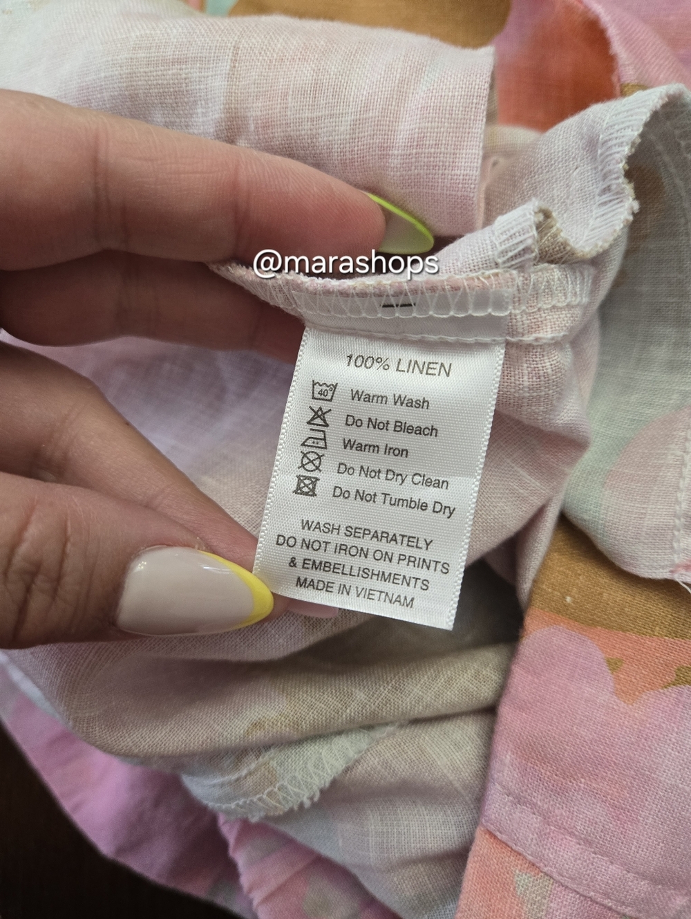 Lanhtropy Ocean Linen Pants Aquarela - Picture 7 of 7